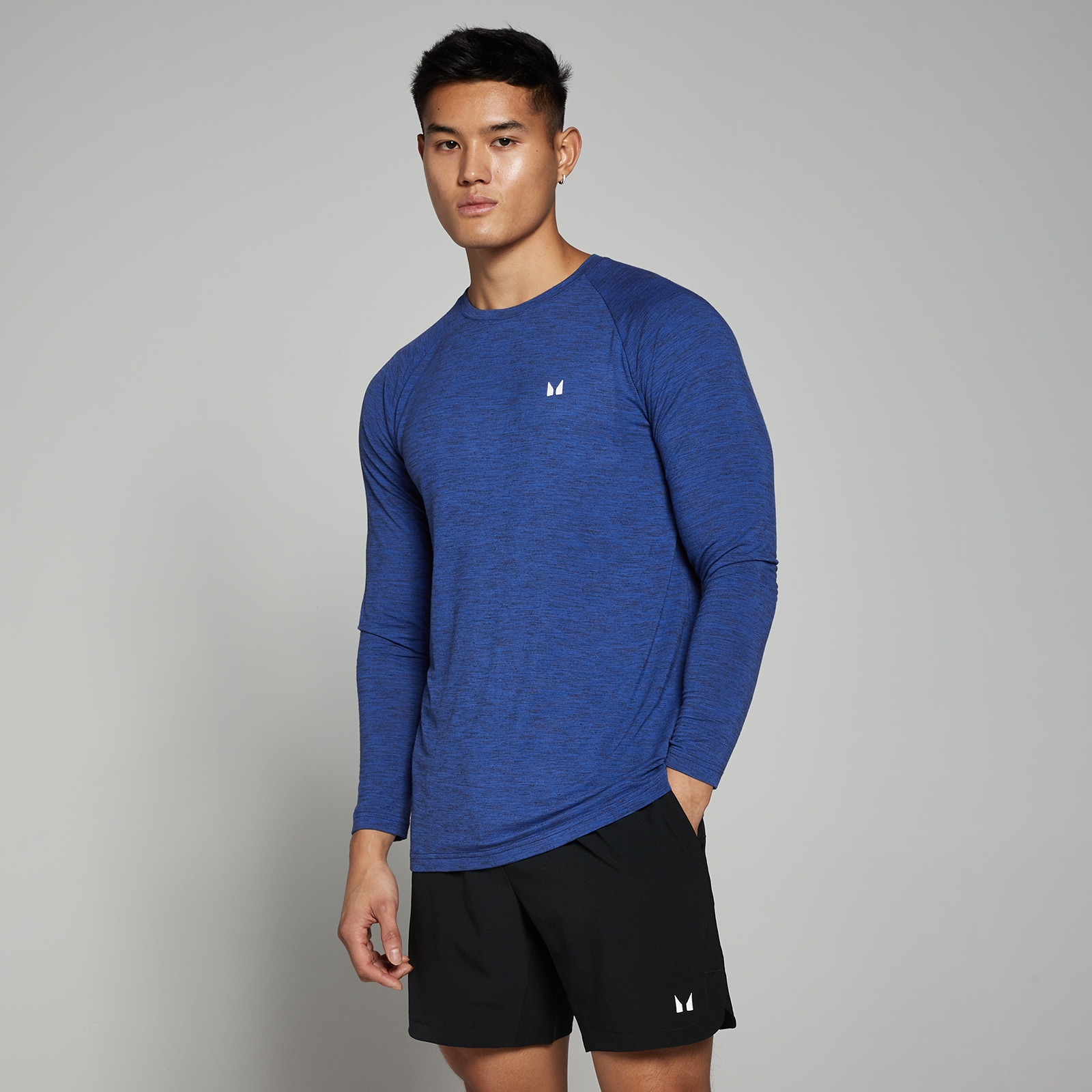 foto del prodotto maglia a maniche lunghe mp performance da uomo blu cobalto m lange xs