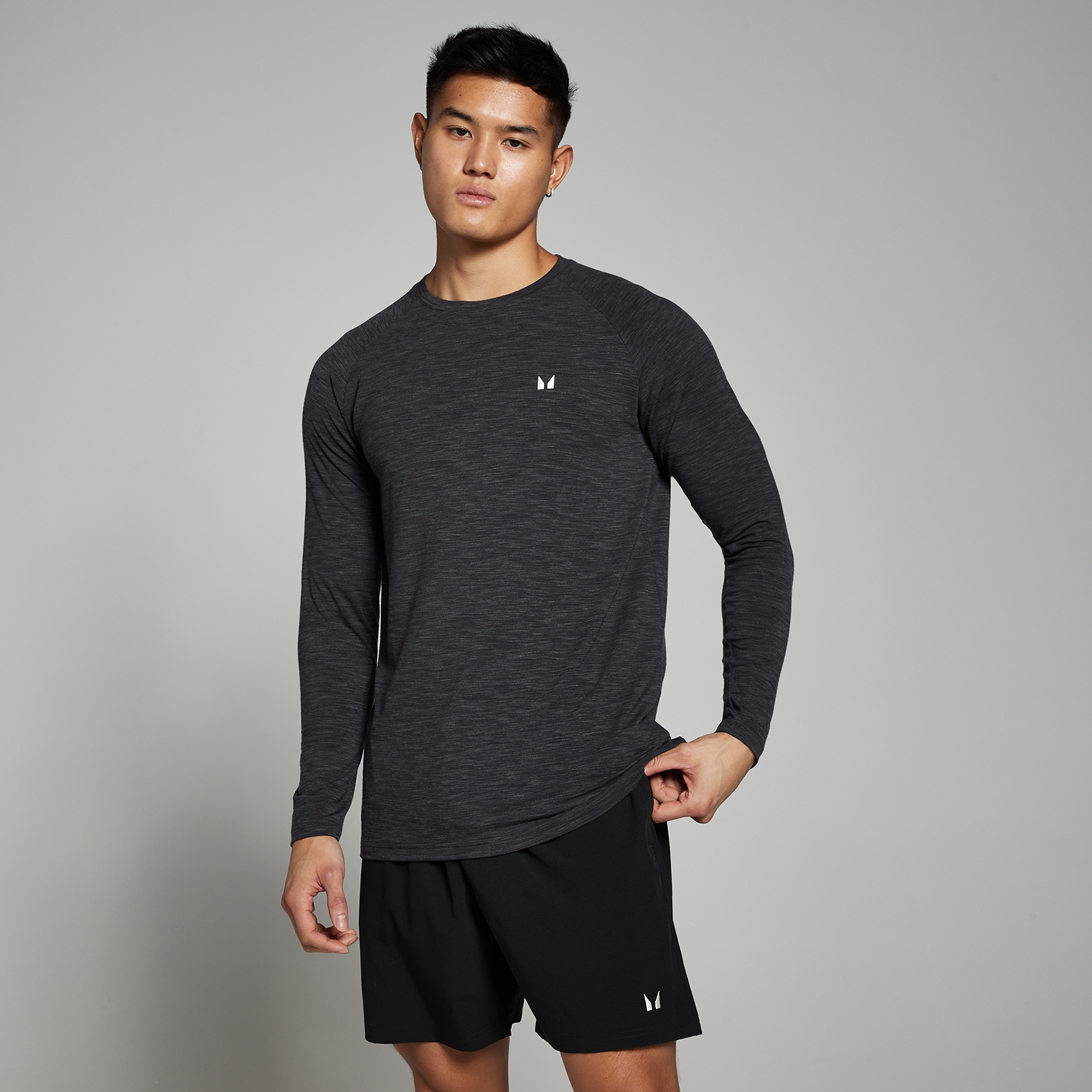 foto del prodotto maglia a maniche lunghe mp performance da uomo nero m lange m