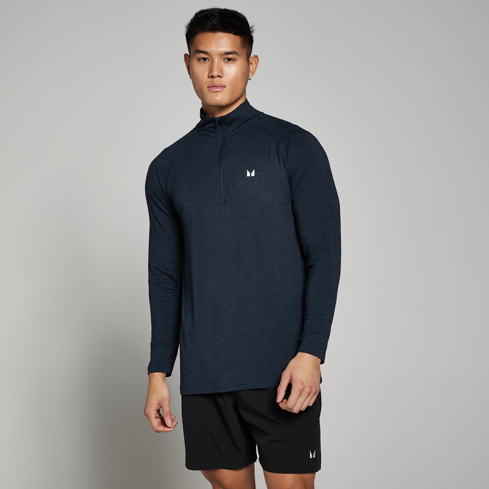 foto del prodotto maglia con cerniera 1 4 mp performance da uomo blu navy m lange s