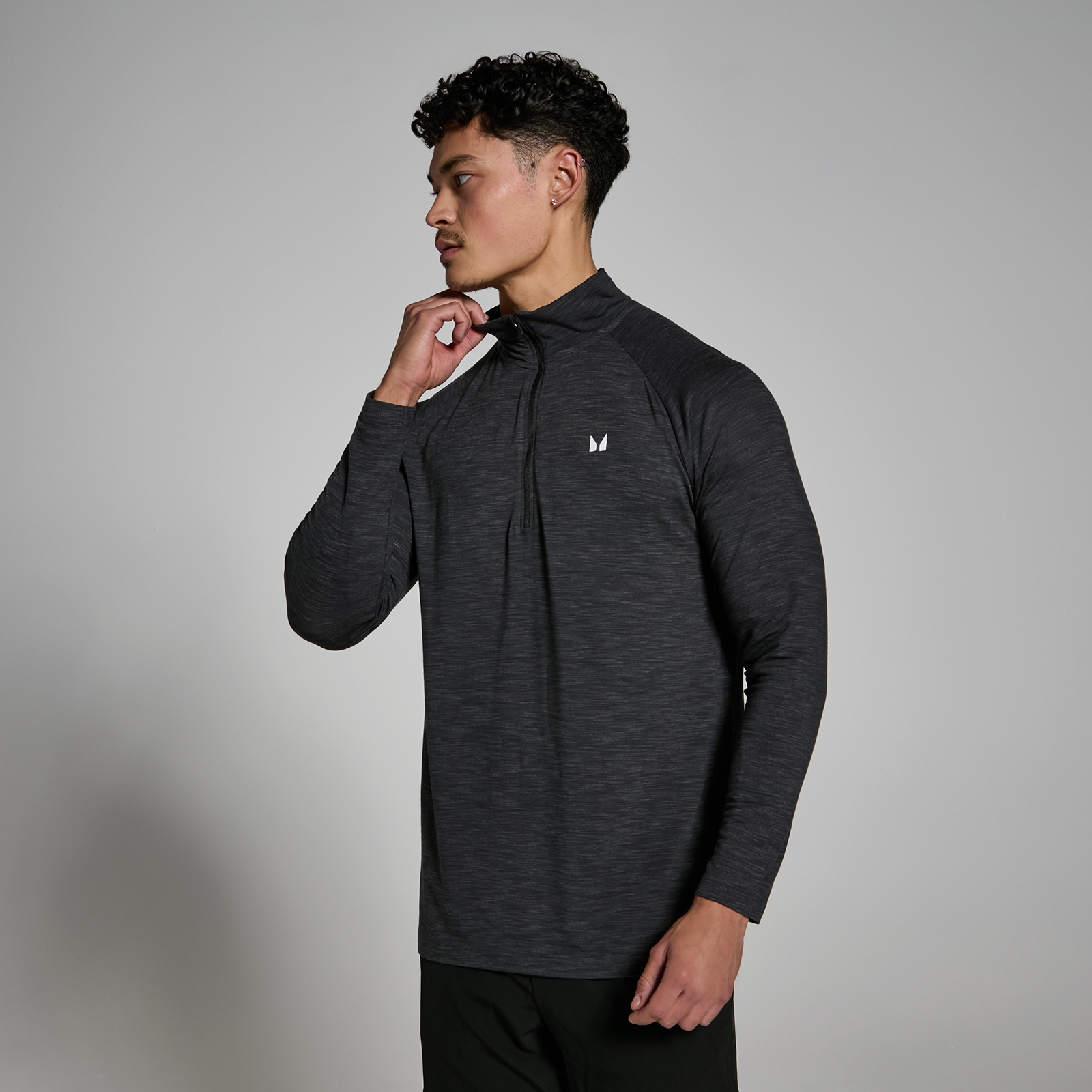 foto del prodotto maglia con cerniera 1 4 mp performance da uomo nero m lange xl