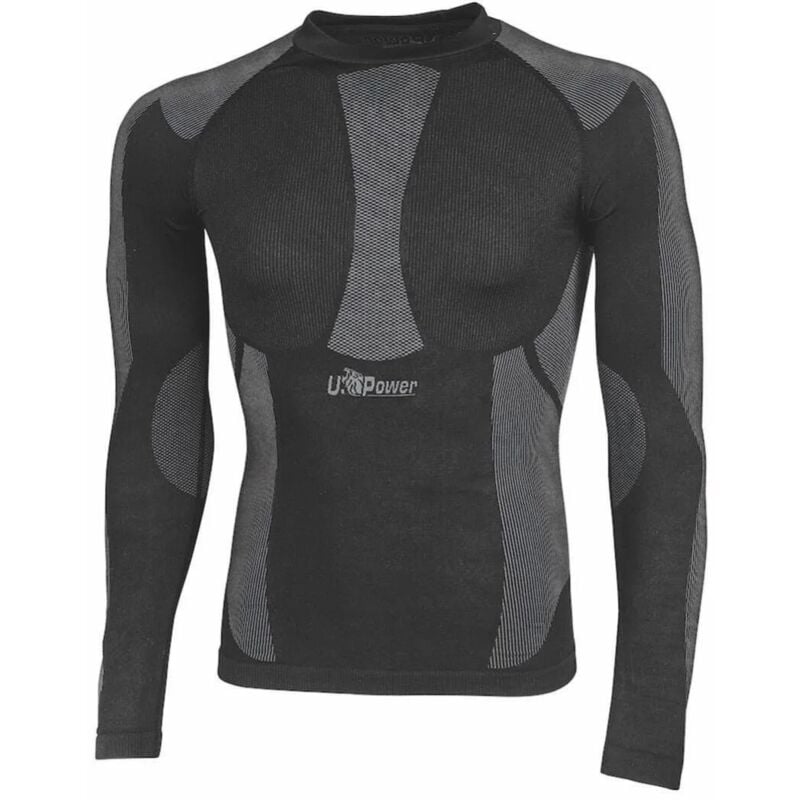 foto del prodotto maglia intima termica tecnica da uomo upower curma nero s m