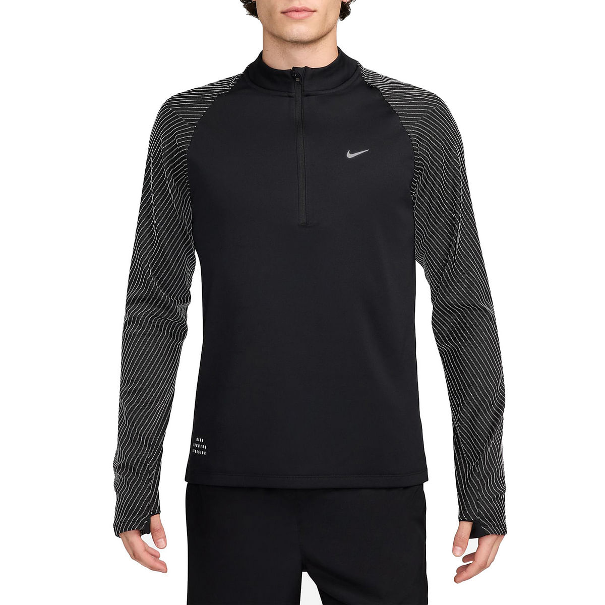 foto del prodotto maglia manica lunga mezza zip dri fit element run division