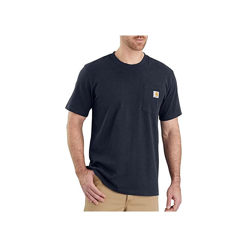 foto del prodotto maglietta carhartt con tasca sul petto taglia l nero s1103296001l