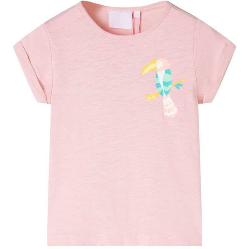 foto del prodotto maglietta da bambina rosa chiaro 92