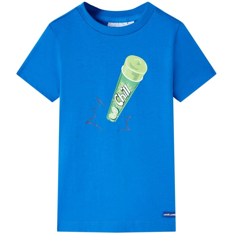 foto del prodotto maglietta per bambini blu brillante 140