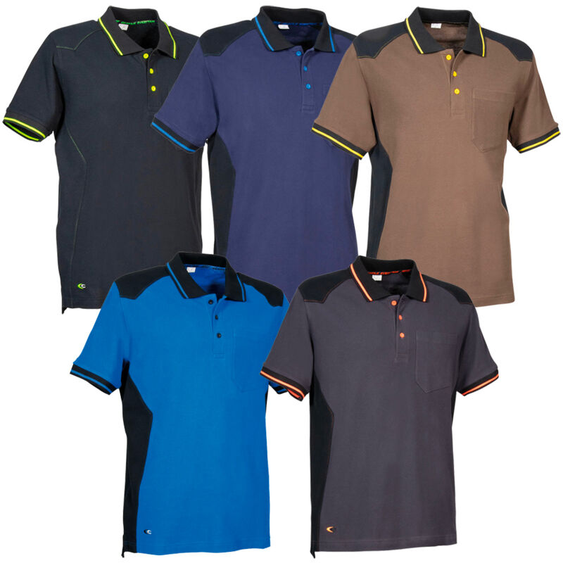 foto del prodotto maglietta polo da lavoro cofra tudela xl blu