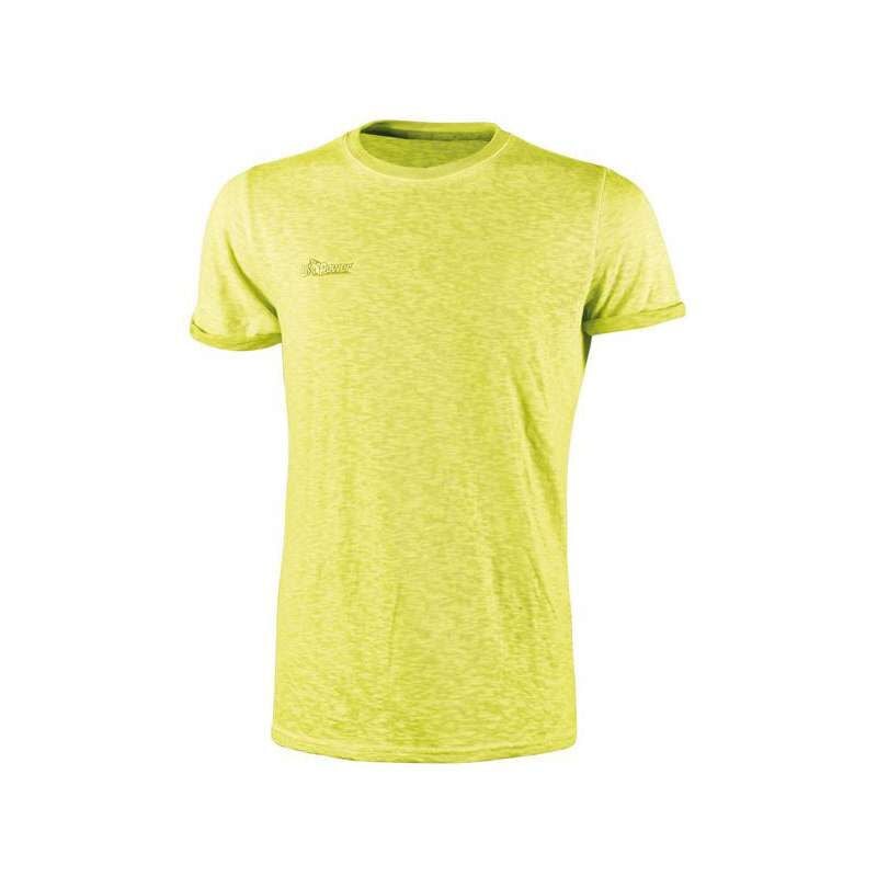 foto del prodotto maglietta t shirt yellow xxl up fluo u power