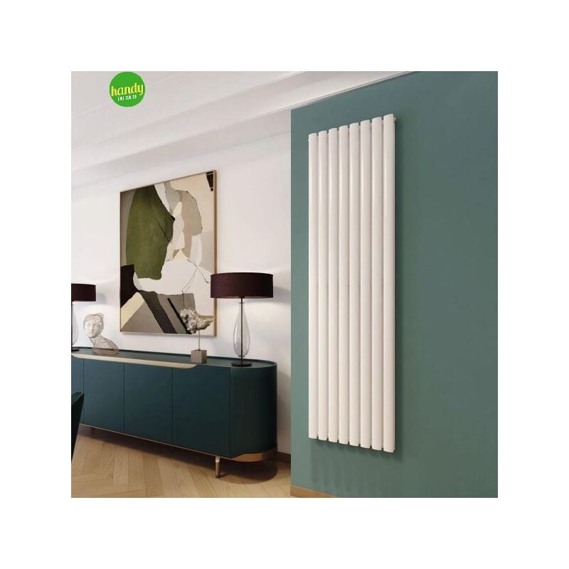 foto del prodotto magma radiatore termoarredo di design bianco modello piano mm 1800x480 int.1760 8 tubi watt 889 del.t50. 3033 1 col