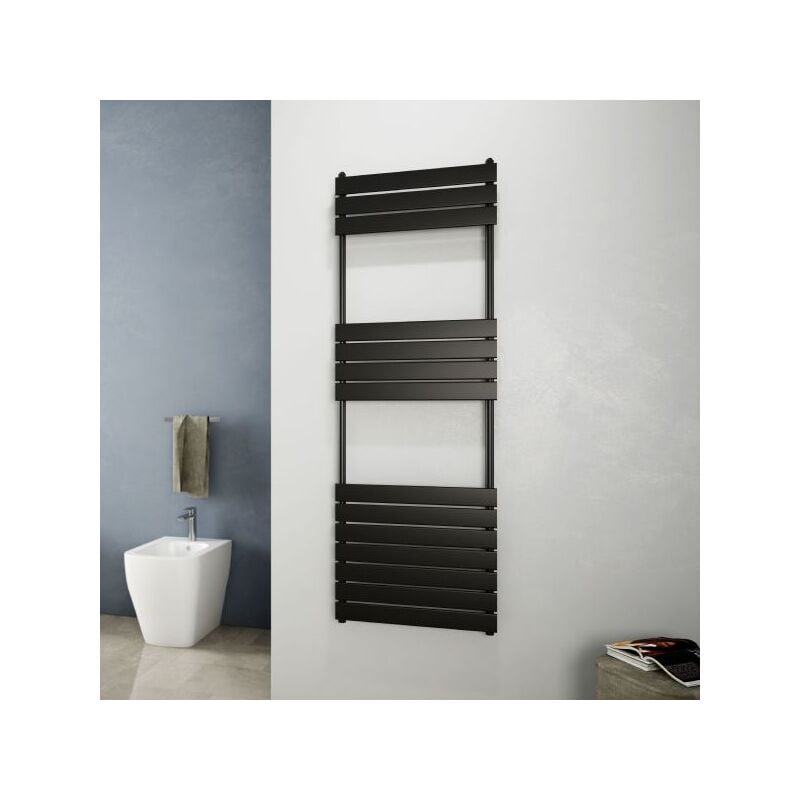 foto del prodotto magma radiatore termoarredo nero modello ritmo mm 1213x500 int.450 watt 575 12 tubi delta t50. 1962
