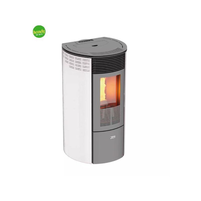 foto del prodotto magma stufa a pellet canalizzata teide 10kw bianco