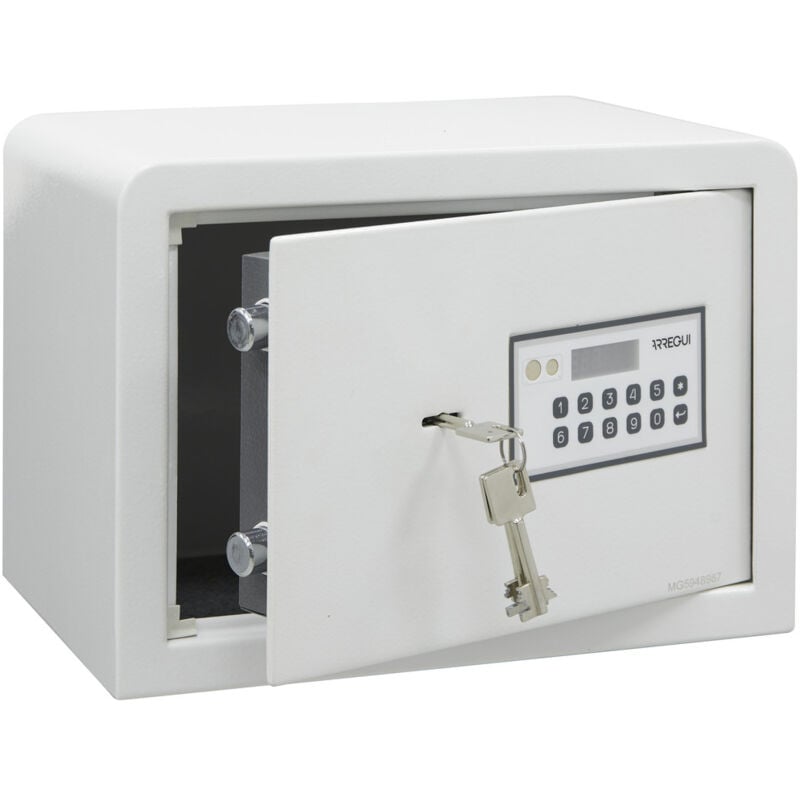 foto del prodotto magna cassaforte da armadio a doppia sicurezza, cassetta di sicurezza con codice e chiave, 25x35x25 cm, 16 l arregui