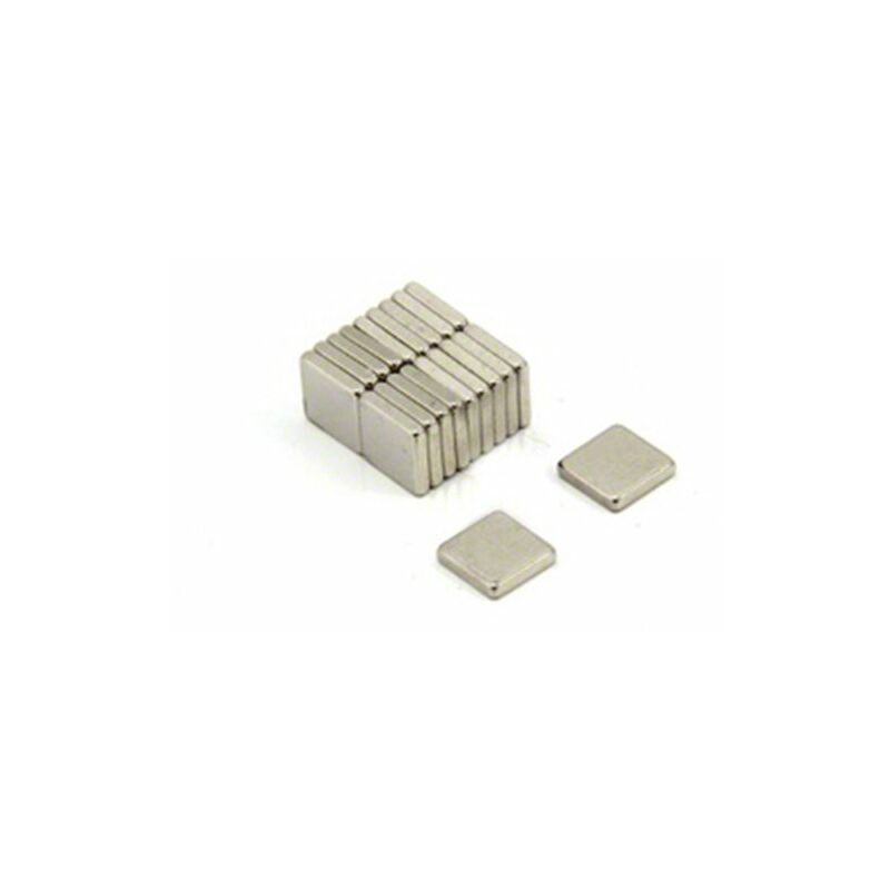 foto del prodotto magneta neodimio 45h per arti, mestieri, produzione di modelli, fai da te e hobby 5mm x 5mm x 1mm di spessore 0,4kg di tiro pacco di 20