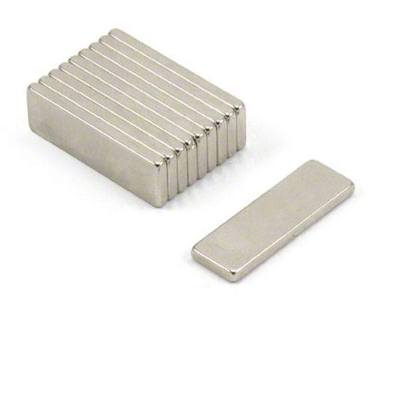 foto del prodotto magneta neodimio n52 ultra high performance per arti, mestieri, produzione di modelli, fai da te, hobby, ufficio e casa 25mm x 8mm x 2mm di