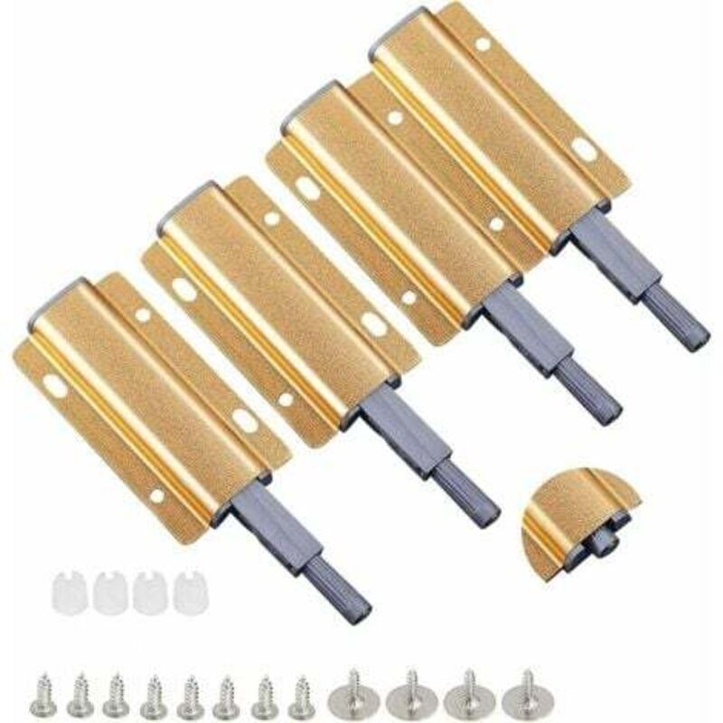 foto del prodotto magnete a pressione per apertura, 4 pezzi magnete a pressione per apertura, magnete a pressione per apertura, ammortizzatore per porta dell armadio,