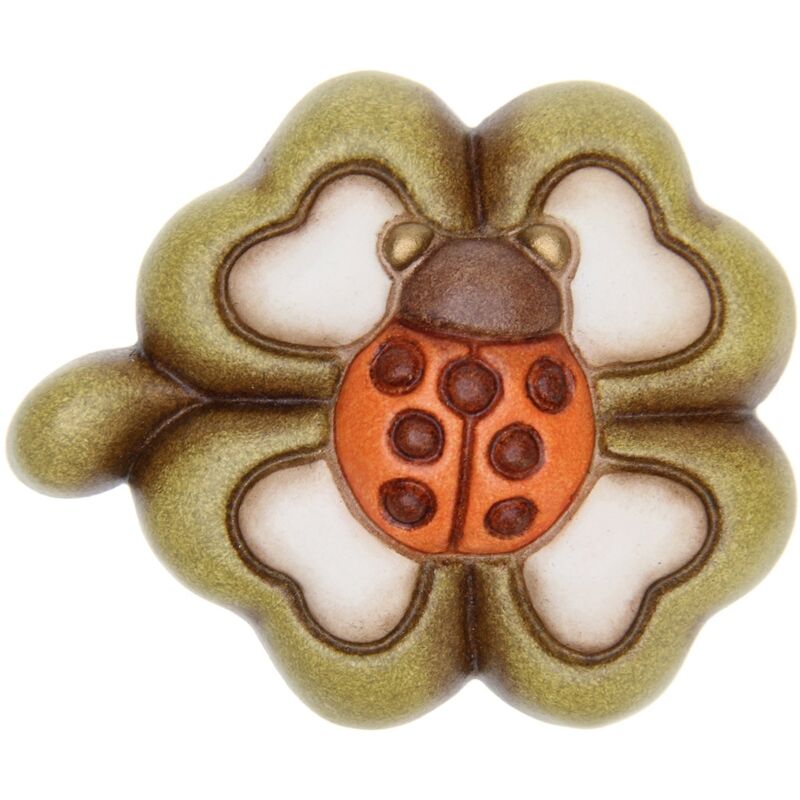foto del prodotto magnete con quadrifoglio ceramica 5 x 5,2 cm thun