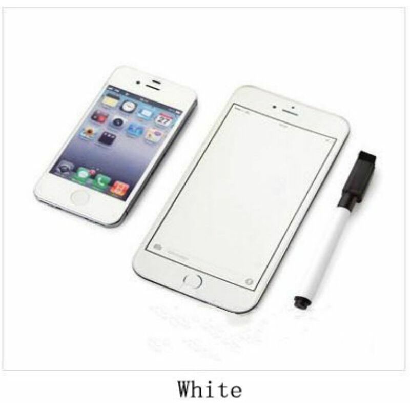 foto del prodotto magnete iphone 6 plus da frigo con sfondo bianco scrivibile con penna e cancelletto colore bianco