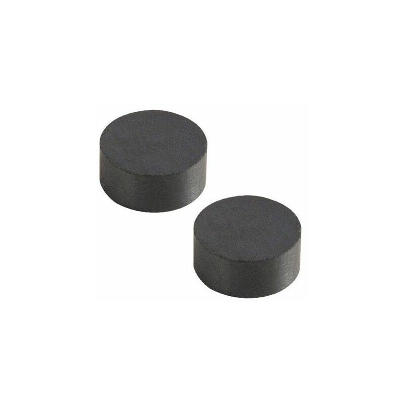 foto del prodotto magnete rotondo in ferrite wolfpack 22,5x10 mm. blister 2 pezzi 