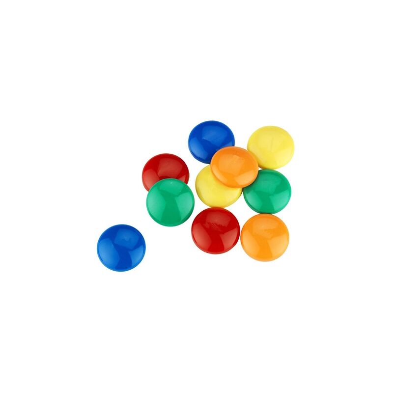 foto del prodotto magneti diam. 30 mm. colori assortiti 10 pz.