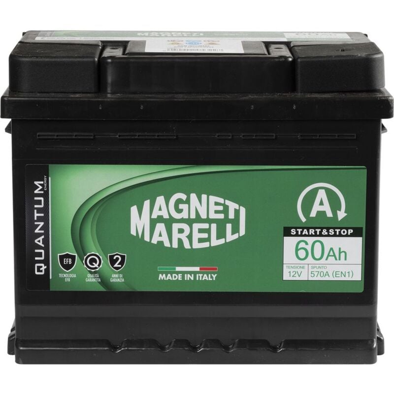 foto del prodotto magneti marelli batteria auto 60ah 12v 520a start e stop