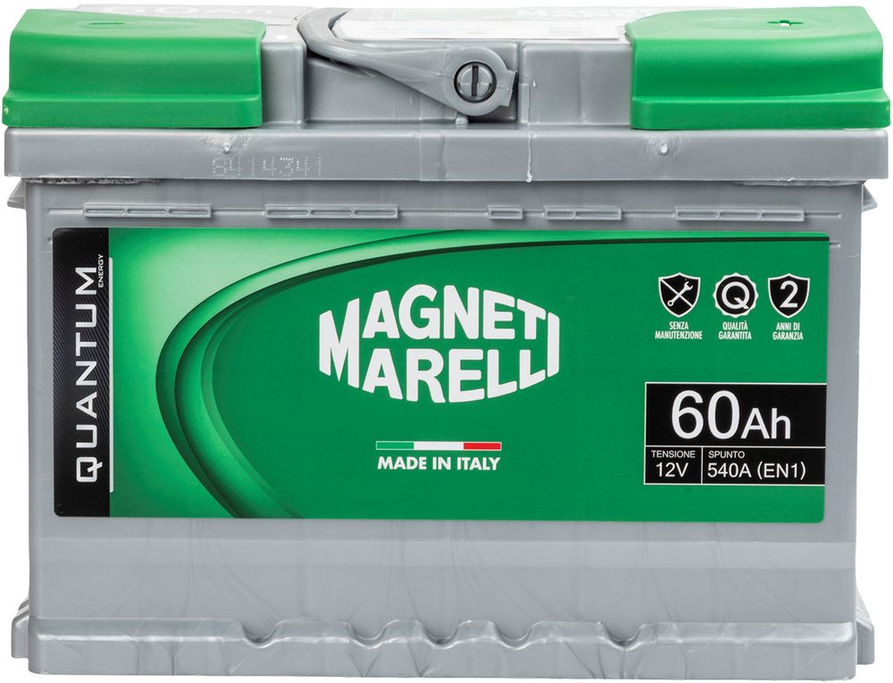 foto del prodotto magneti marelli batteria per auto 60ah 12v 540a en1 per cassetta l2b