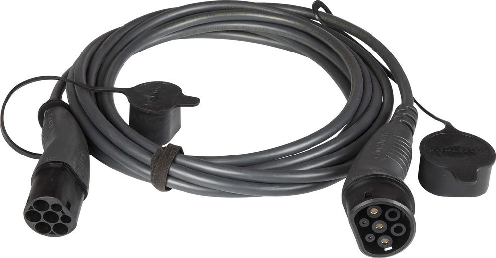 foto del prodotto magneti marelli cavo di collegamento per wallbox, colonnette di ricarica ev monofase 32a 5 mt 7,4 kw fino a 240 v