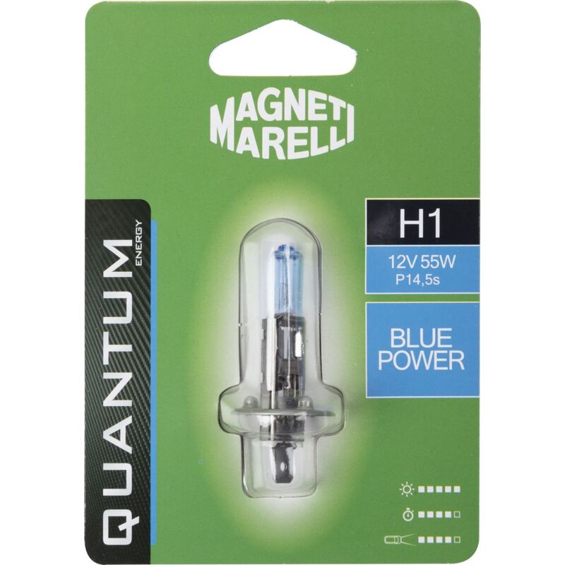 foto del prodotto magneti marelli h1 lampadina singola auto blue power 12v 55w attacco p14,5s