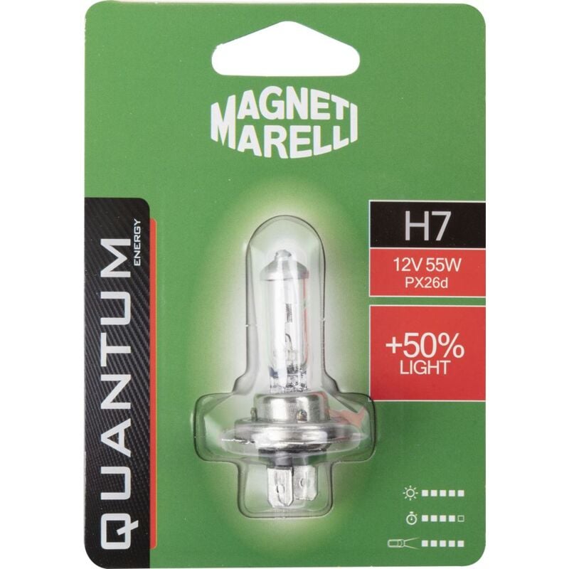 foto del prodotto magneti marelli h7 lampadina singola auto 50 light 12v 55w attacco px26d