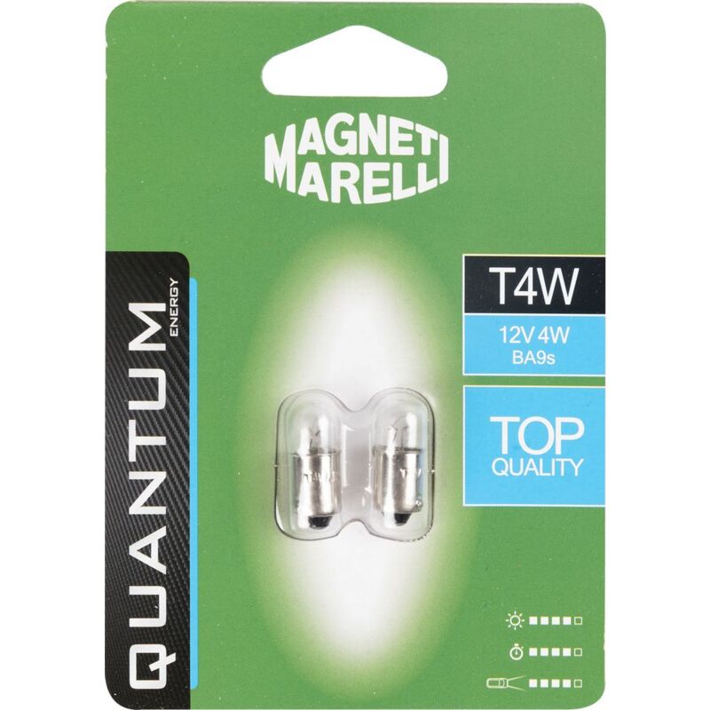 foto del prodotto magneti marelli t4w coppia lampadine auto 12v 4w attacco ba9s