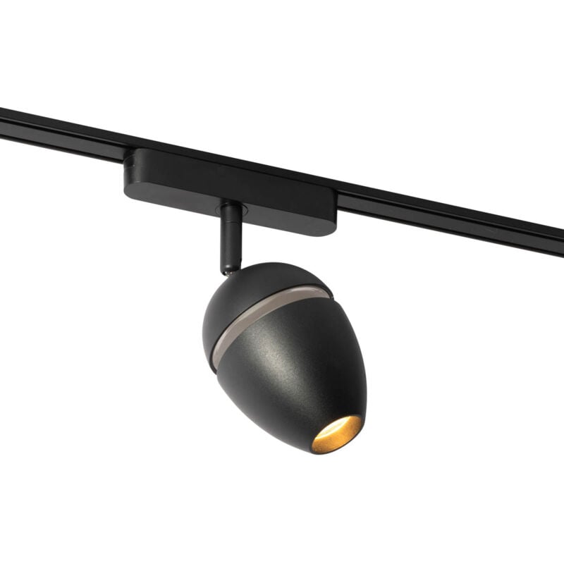 foto del prodotto magnetic eggy moderno nero ovale non sostituibile led max. 1 x 5.1 watt qazqa