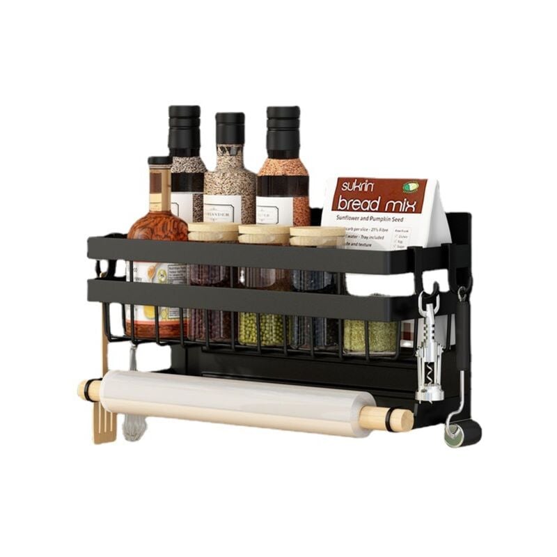 immagine 0 del prodotto magnetic fridge shelf magnetic spice rack spice rack storage rack ideal for fridge