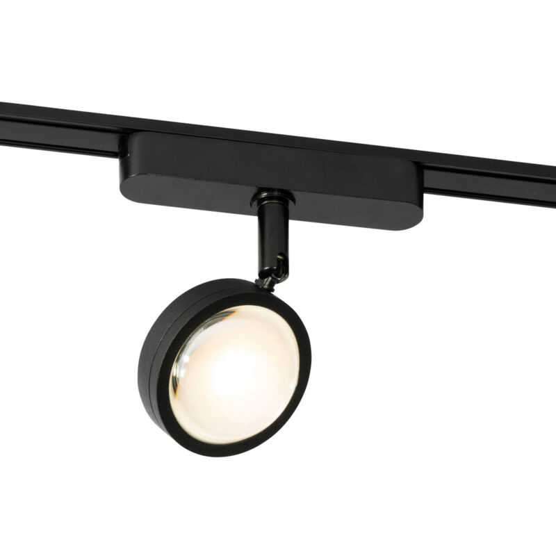 foto del prodotto magnetic lance moderno alluminio,plastico,vetro nero tondo non sostituibile led max. 1 x 5 watt qazqa