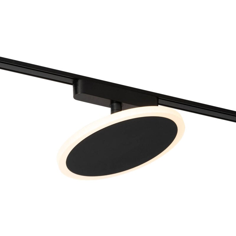 foto del prodotto magnetic puk moderno nero tondo non sostituibile led max. 1 x 10.3 watt qazqa
