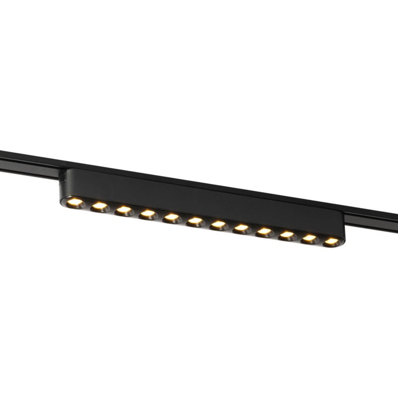 foto del prodotto magnetic puntua - moderno - plastico - nero - oblungo non sostituibile led max. 1 x 10 watt - qazqa
