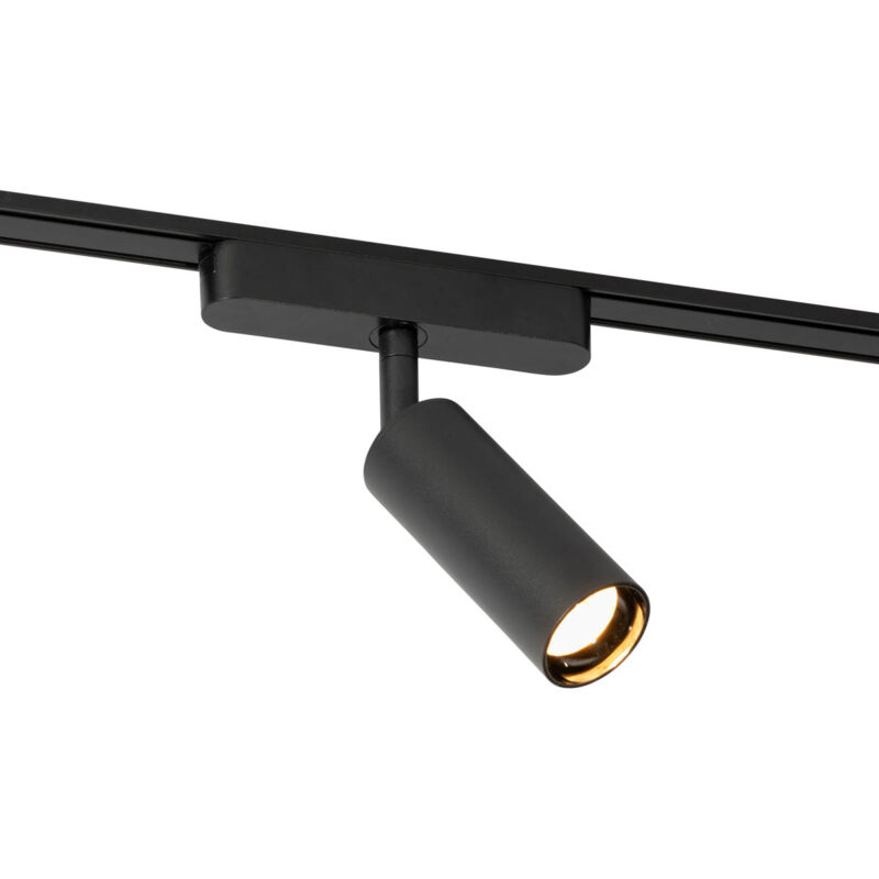 foto del prodotto magnetic samson - moderno - plastico,metallo - nero - tondo non sostituibile led max. 1 x 5 watt - qazqa
