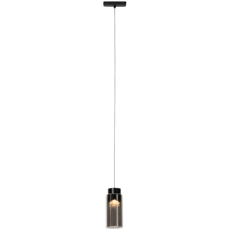 foto del prodotto magnetic vance - moderno - alluminio,vetro - nero - oblungo tondo non sostituibile led max. 1 x 7.8 watt - qazqa