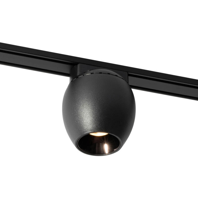 foto del prodotto magnetic zagaye moderno nero ovale sfera non sostituibile led max. 1 x 5.1 watt qazqa