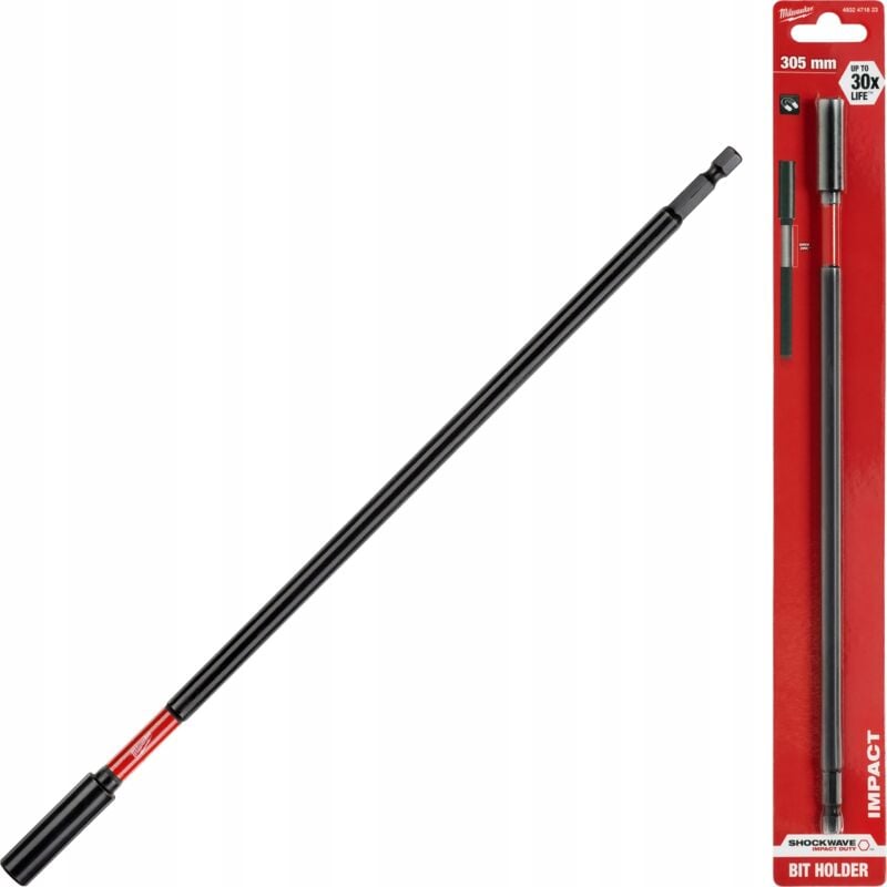 foto del prodotto magnetischer bithalter 1 4 305mm milwaukee shockwa