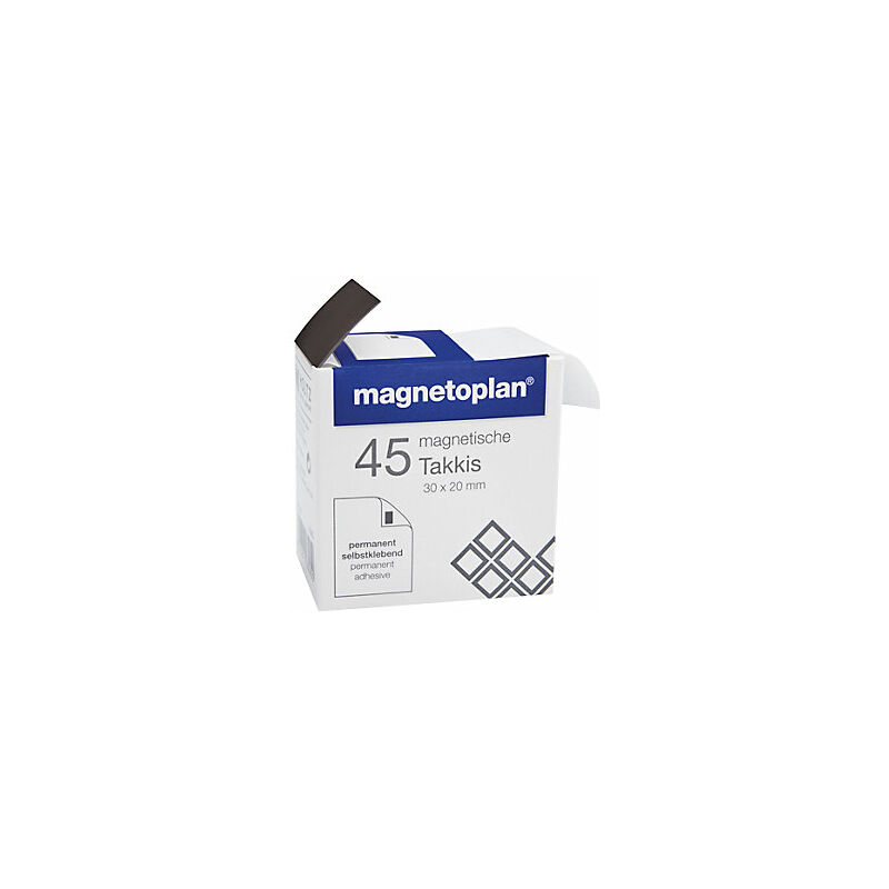 foto del prodotto magnetoplan angoli adesivi magnetici lungh x largh 30 x 20 mm