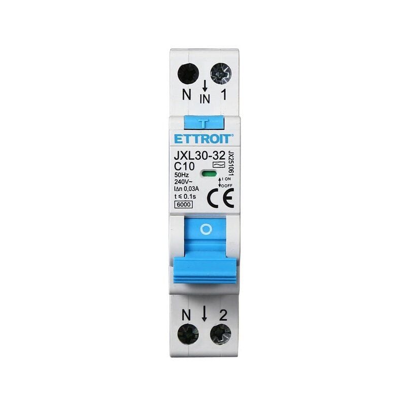foto del prodotto magnetotermico differenziale ettroit 10a 30ma 240v jx251061