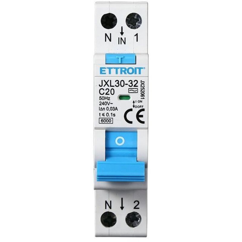 foto del prodotto magnetotermico differenziale ettroit 20a 30ma 240v jx252061