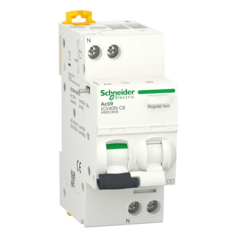 foto del prodotto magnetotermico differenziale schneider 6a 1p n 6ka 30ma ac curva c 2m a9de3606
