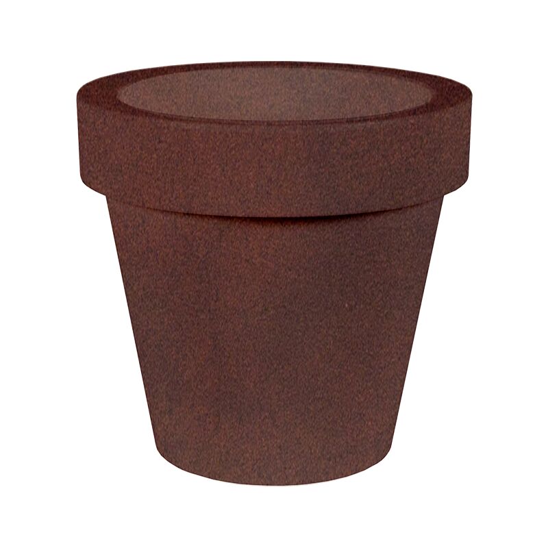 immagine 0 del prodotto magnolia 45 fioriera rotonda classica da interno ed esterno per piante e fiori molto resistente al tempo. realizzata in polietilene in spagna