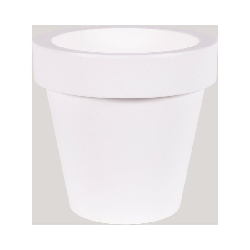 foto del prodotto magnolia 60 vaso rotondo classico per interni ed esterni per piante e fiori molto resistente al passare del tempo. realizzata in polietilene in