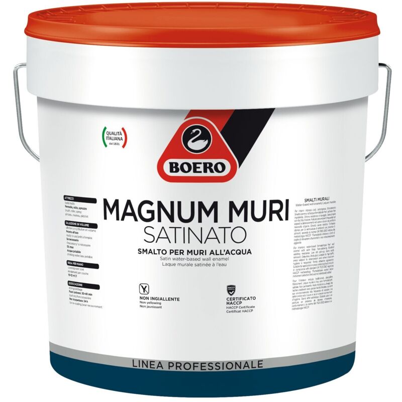 foto del prodotto magnum muri satinato smalto murale satinato all acqua lt 10 boero