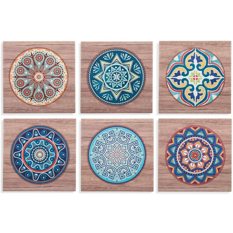 foto del prodotto maiolica mattonella 20x20cm 6 colori assortiti
