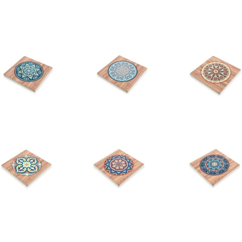 foto del prodotto maiolica mattonellina quadrata 6 colori assortiti