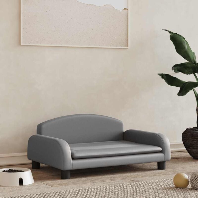 foto del prodotto maison chic lettino per cani,brandina per cani,divanetto per cani grigio 70x45x30 cm in similpelle cww995073 bonnevie