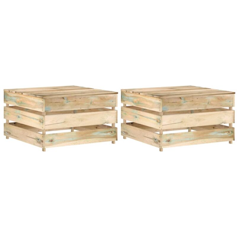 foto del prodotto maison chic set di 2 tavoli da giardino,tavolino basso,tavolino da relax su pallet in pino impregnato asfv668884 bonnevie