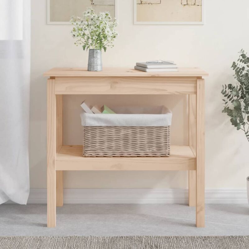 foto del prodotto maison chic tavolo consolle,tavolo da ingresso,consolle salvaspazio e multiuso per soggiorno, ingresso e corridoio 80x40x75 cm in legno massello di