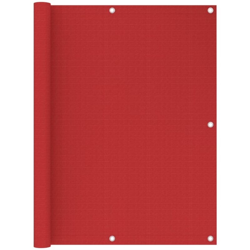 foto del prodotto maison chic tende da sole,paravento,separ divisor da balcone rosso 120x300 cm in hdpe mn29617 rosso